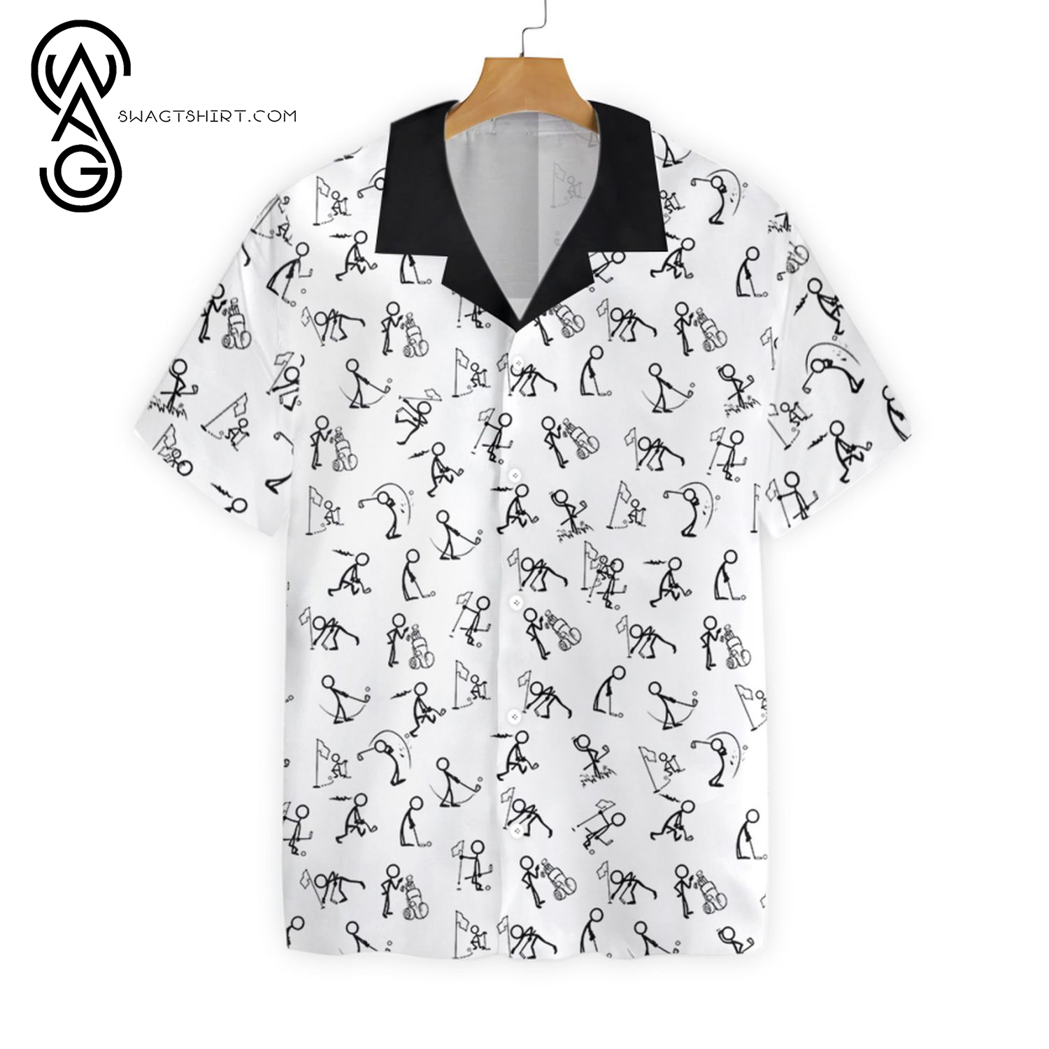 [Top Trending] Stickfigures Playing Golf Hawaiian Shirt